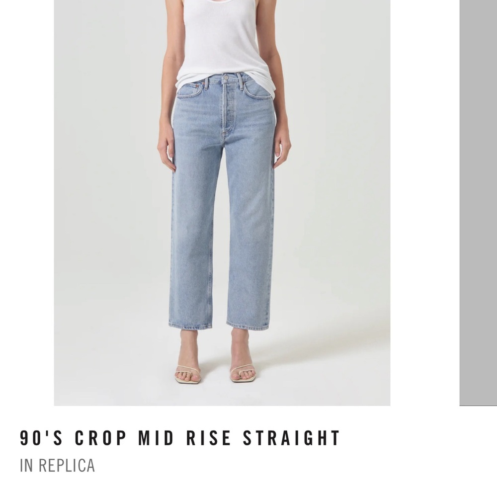 Agolde 90s Crop straight leg jeans